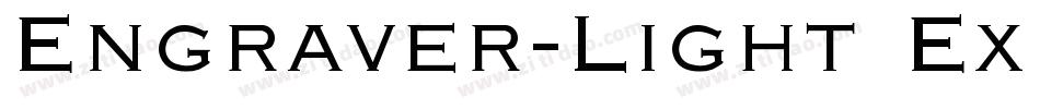 Engraver-Light Ex Bold Italic字体转换
